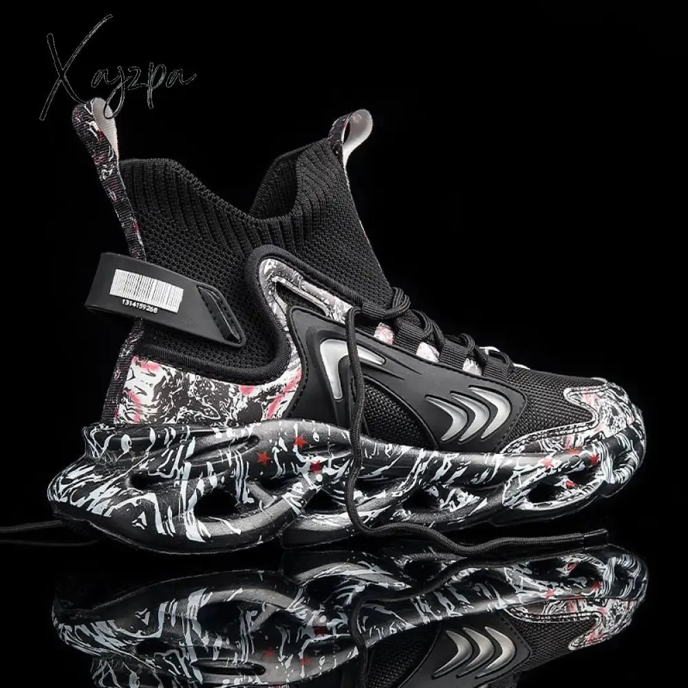 Xajzpa - Men's Basketball Shoes Breathable Cushioning Non-Slip Wearable Sports Shoes Gym Training Athletic Basketball Sneakers for Women