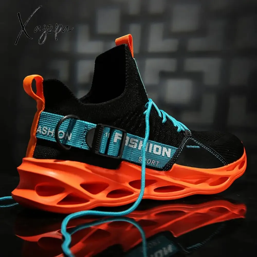 Xajzpa - Men's Basketball Shoes Breathable Cushioning Non-Slip Wearable Sports Shoes Gym Training Athletic Basketball Sneakers for Women