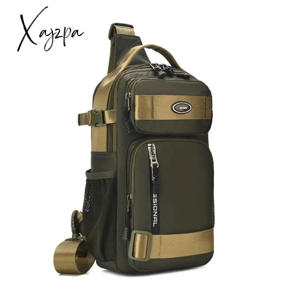 Xajzpa - Men's Multi-function Shoulder Bag Fashion Waterproof Chest Bag Travel Cross body Messenger Pack Oxford Handbag For Male