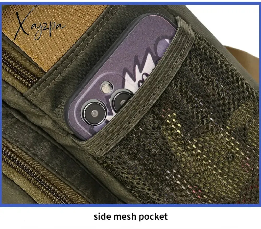 Xajzpa - Men's Multi-function Shoulder Bag Fashion Waterproof Chest Bag Travel Cross body Messenger Pack Oxford Handbag For Male