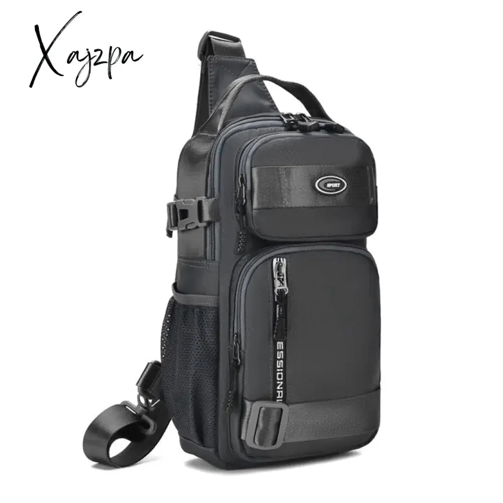 Xajzpa - Men's Multi-function Shoulder Bag Fashion Waterproof Chest Bag Travel Cross body Messenger Pack Oxford Handbag For Male