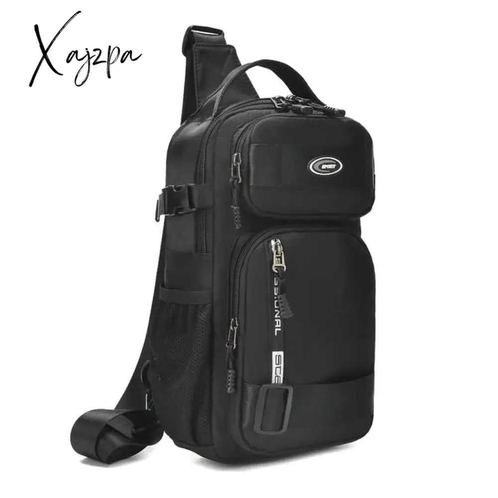 Xajzpa - Men's Multi-function Shoulder Bag Fashion Waterproof Chest Bag Travel Cross body Messenger Pack Oxford Handbag For Male
